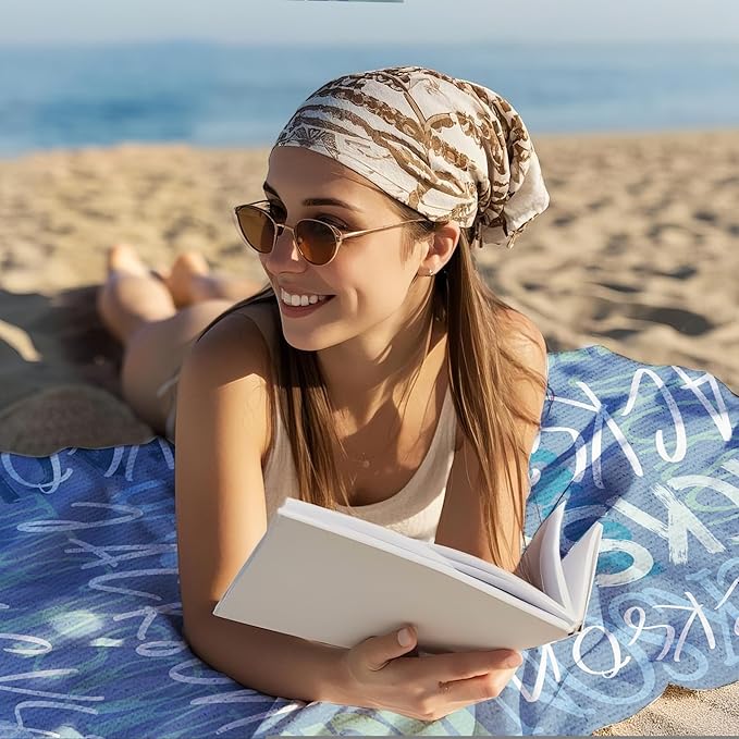 JML Personalized Beach Towel with Name, Custom Beach Towel with Name, Customized Microfiber Pool Towel, Quick Dry & Absorbent Swim Towel for Adult,Anniversary, Birthday, Summer Holiday,Vacation-StrideForce Fitness