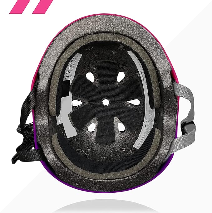 80SIX Triple Certified Multisport Helmet - Ideal for Bike, Scooter, Skateboard, Roller Skate and Inline Skate-StrideForce Fitness