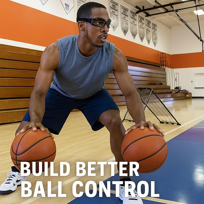 Liberty Imports 12 Pack Basketball Dribbling Goggles Adjustable Sport Training Glasses Aid for Team Training Aid Basketball Equipment Safety Specs for Adult Teenagers Youth-StrideForce Fitness