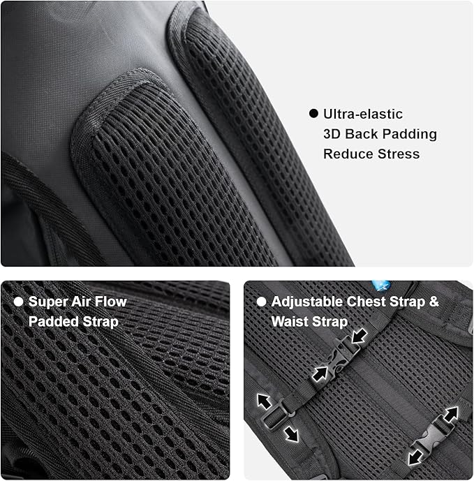 Everfun Hydration Backpack 18L with Water Bladder 2L/3L Hiking Water Backpack Women Men Hydration Pack Insulated Lightweight Day Hydropack with Storage for Hiking, Biking, Running, Festival-StrideForce Fitness