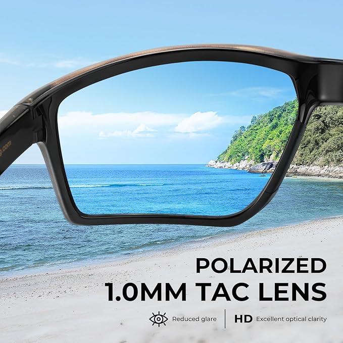 KastKing Osage Polarized Sport Sunglasses for Men and Women, Ideal for Driving Fishing Cycling Running, UV Protection-StrideForce Fitness