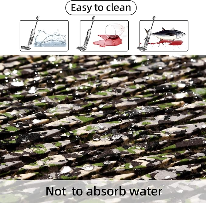 FOCEAN Boat Flooring EVA Foam Boat Decking Faux Teak Marine Flooring Boat Mat Boat Carpet Sheet for Motorboat RV Yacht Kayak Surfboard, 94.5"x 47.2"/35.4"/23.6"/15.7"-StrideForce Fitness