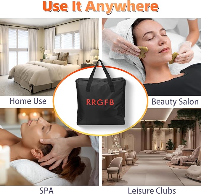 Sauna Blanket Portable, Sauna Bag for Home Use Weight Loss and Detox, 86–158℉, 20–60 Min Timer, Waterproof & Foldable – Includes Remote Control & Carrying Bag-StrideForce Fitness