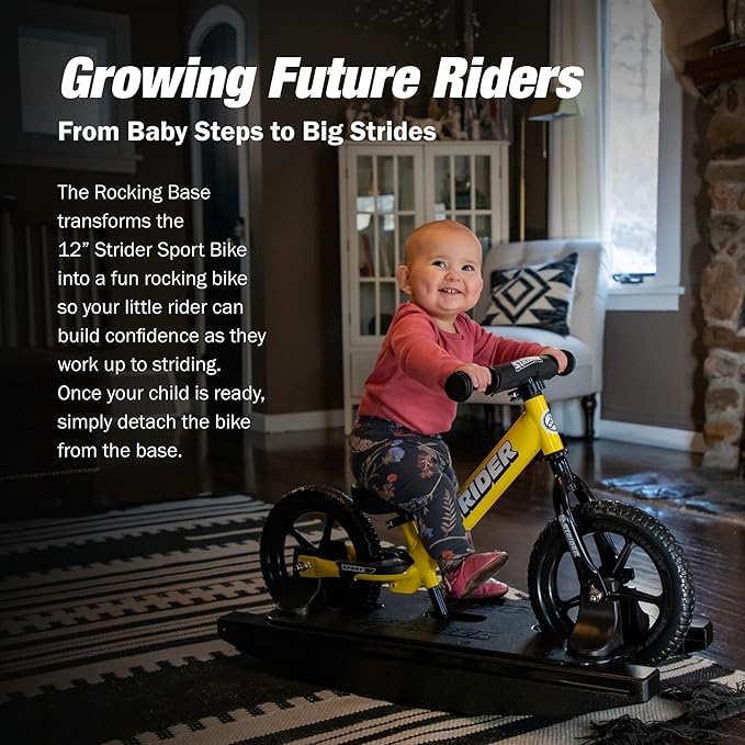 Strider 12” - Helps Teach Baby How to Ride a Balance Bicycle - for Kids 6 Months to 4 Years - Easy Assembly & Adjustments-StrideForce Fitness