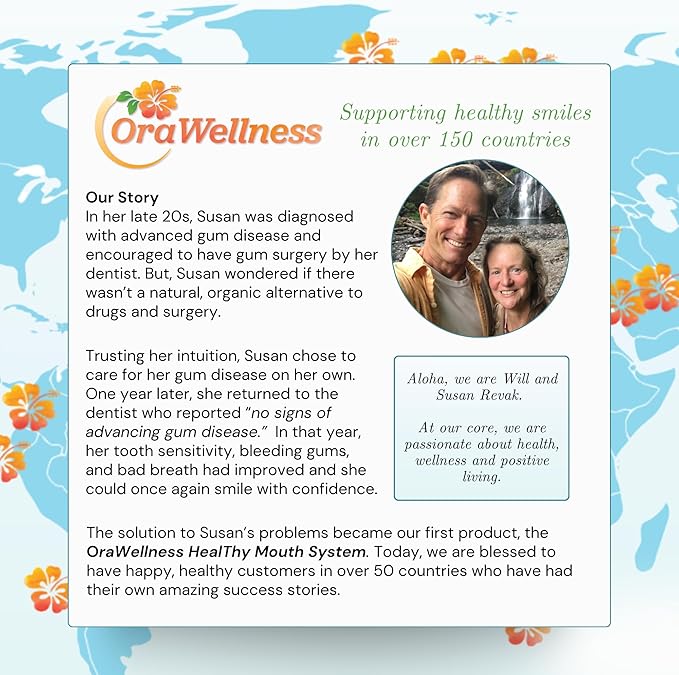 OraWellness Nut Free Healthy Mouth Blend Organic Toothpaste & Mouthwash Alternative Tooth Oil, Natural Mouth Rinse for Healthy Teeth & Gums for Women, Men and Kids, Pack of 1