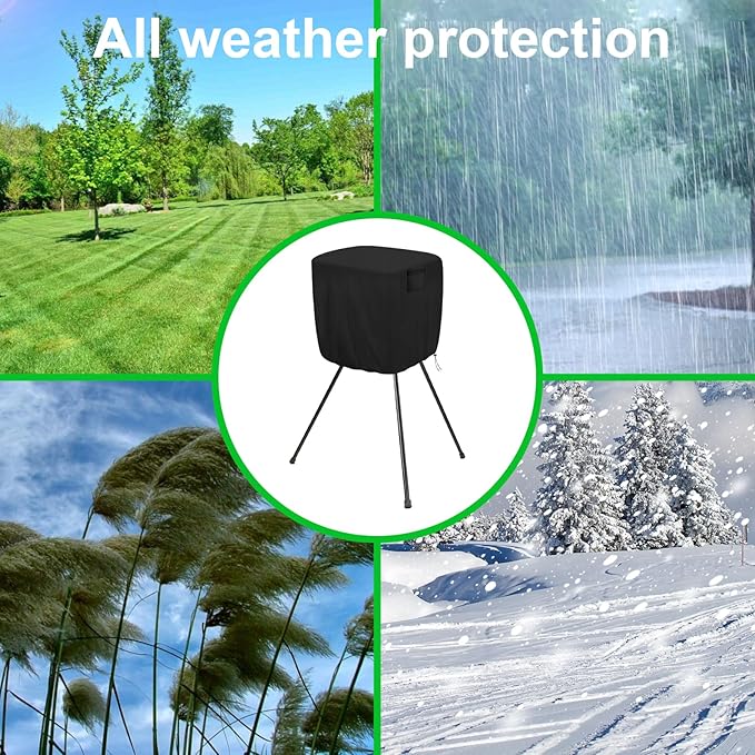 Pitching Machines Cover, Heavy Duty 600D Durable Waterproof Dustproof Covers, Universal Fit for Most Softball/Baseball Machines, All-Weather Indoor/Outdoor Protection( 31 x 29 x 34",Cover Only)-StrideForce Fitness