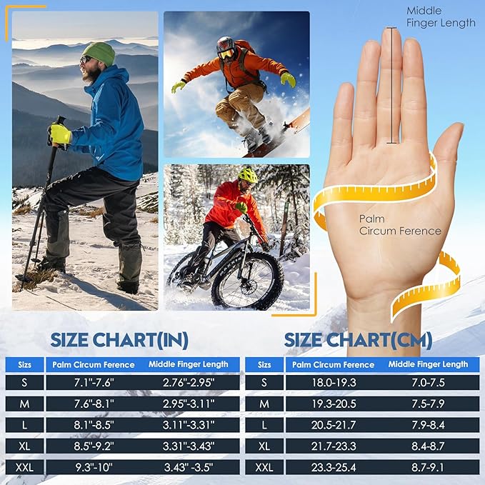 Bruvoalon Winter Gloves for Women & Men, 3M Thermal Insulation, Lycra Fabric, Windproof, Touchscreen, Anti-Slip, Cold Weather-StrideForce Fitness