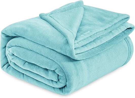 Bedsure Fleece King Size Blankets for Bed River Blue - Soft Lightweight Plush Cozy Fuzzy Luxury Microfiber, 108x90 inches-StrideForce Fitness