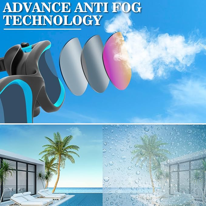 WIN.MAX Polarized Swimming Goggles Swim Pool Goggles Anti Fog Anti UV No Leakage Clear Vision for Men Women Adults Teenagers-StrideForce Fitness