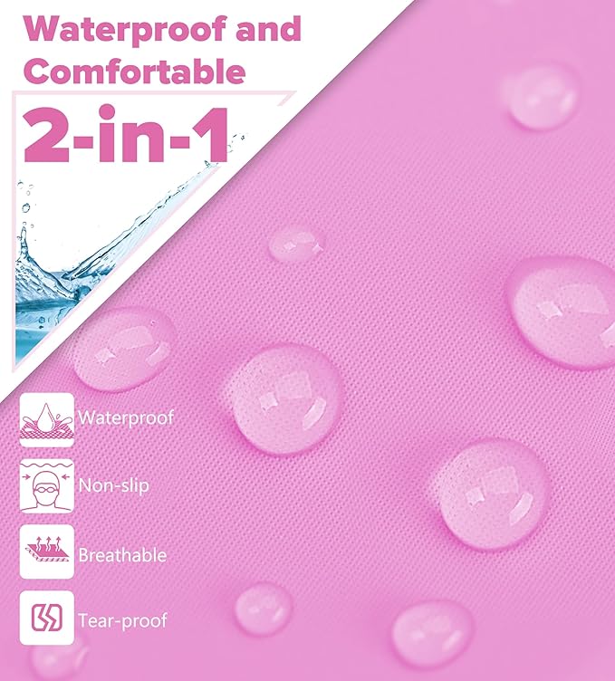 Aegend Fabric Swim Cap, Silicone Waterproof Layer - Breathable Cloth Swimming Cap, Keep Hair Dry with Hight Elasticity for Youth(8-16) Adult, 2 Sizes to Choose-StrideForce Fitness