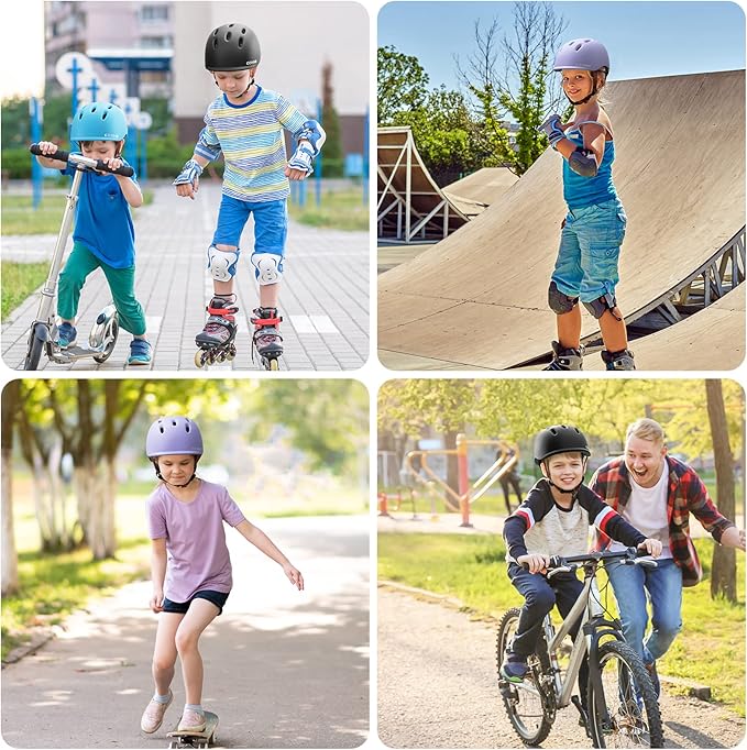 Kids Bike Helmet,Toddler Cyling Helmets for Ages 5-8-9-10-12-14-16Years Youth Boys & Girls,Child Adjustable Multi-Sport Bicycle Skateboard Roller Skate Scooter Balance Skateboarding Helmet-StrideForce Fitness
