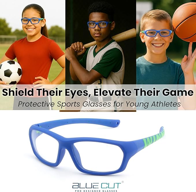 BLUE CUT Sports Protection Goggles, Anti-Fog Lenses Safety Glasses for Basketball, Pickleball and All Outdoor Sports-StrideForce Fitness