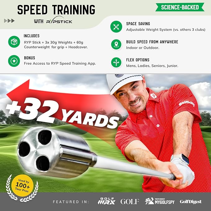 Rypstick | Golf Swing Trainer Device for Increased Distance - Golf Speed Trainer and Warmup Aid-StrideForce Fitness