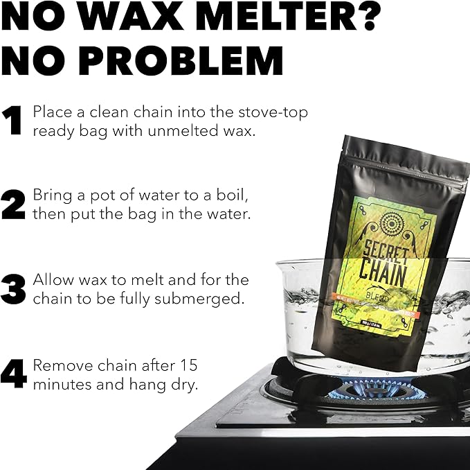 SILCA Secret Bike Chain Wax Blend, 500g - Hot Melt Wax Bicycle Chain Lube with Nano Tungsten Disulfide - The Fastest Lubricant On The Market - Easy Boiler Bag Application-StrideForce Fitness