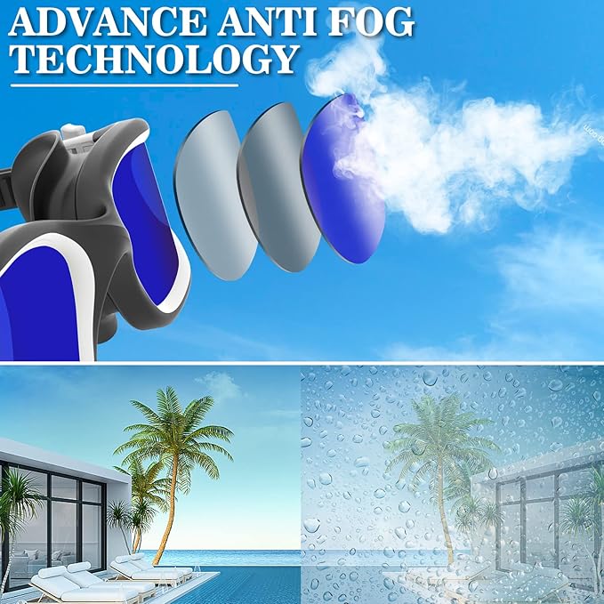 WIN.MAX Polarized Swimming Goggles Swim Pool Goggles Anti Fog Anti UV No Leakage Clear Vision for Men Women Adults Teenagers-StrideForce Fitness