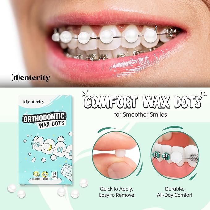 U-Shape Toothbrush Braces Care Kit, 11-Piece Orthodontic Travel Set with Wax, Toothpaste, Mouthwash & Pouch | Braces Hygiene Essentials for Teens & Adults