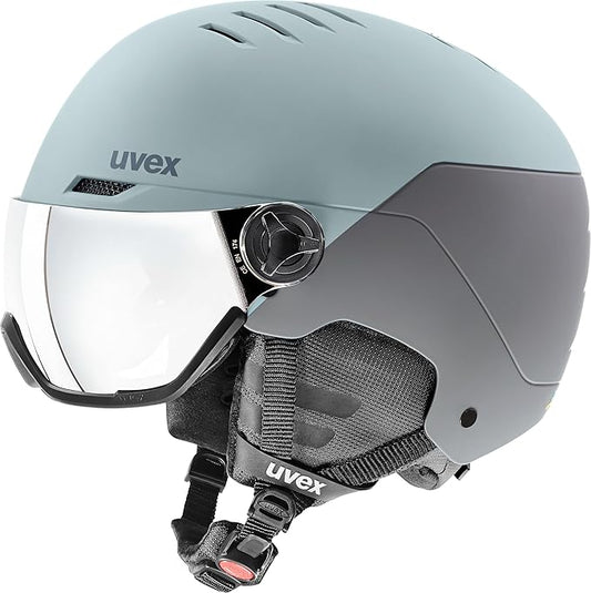 uvex Wanted Visor ski Helmet for Women & Men - Adjustable Helmet with Integrated Visor-StrideForce Fitness