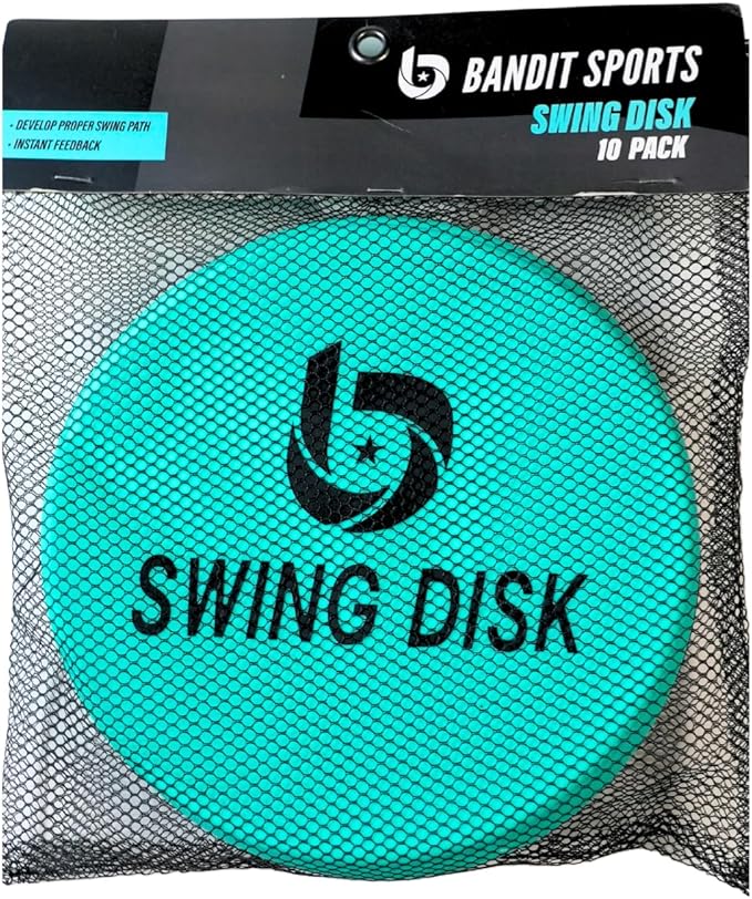 Swing Disk Baseball Swing Trainer, Baseball Hitting Trainer Disks for Improving Baseball Swing, Baseball Training Equipment to Analyze Swing and Improve Batting Mechanics-StrideForce Fitness