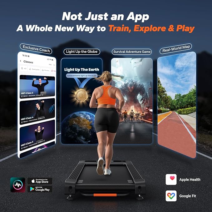 MERACH W50 Walking Pad Treadmills for Home, 12% Auto Incline, 400lbs Capacity, 3.5HP Supper Quiet Brushless, 16.5"x41.3" Spacious Running Belt, Under Desk Treadmill with Remote & LED-StrideForce Fitness