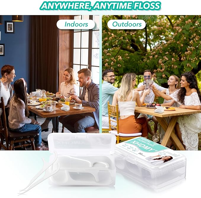 800 Count Floss Picks Dental Tooth Picks Floss Sticks Flossers Strong Toothpicks in Handy Travel Cases for Family Restaurant Bulk Adults Teeth Cleaning