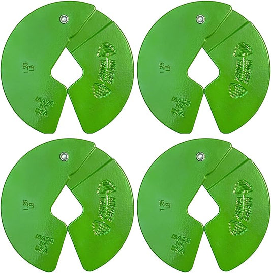 Micro Gainz Dumbbell Fractional 1.25lb Weight Plate, Ideal for Micro Loading, (Choose Color) 4 Piece Fractional Weight Plates, Designed for Dumbbell Training, Made In USA-StrideForce Fitness