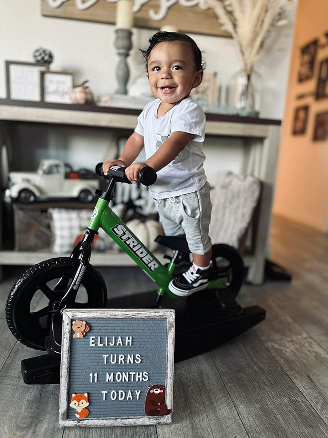 Strider 12” - Helps Teach Baby How to Ride a Balance Bicycle - for Kids 6 Months to 4 Years - Easy Assembly & Adjustments-StrideForce Fitness