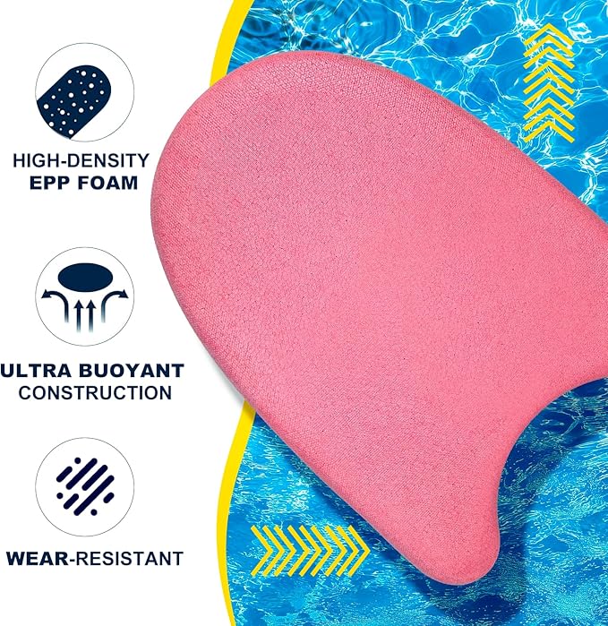 Swim Kickboard - EPP Material with Ultra-Lightweight and Great Buoyancy,Durability, Ideal for Beginners and Advanced Swimmers-StrideForce Fitness