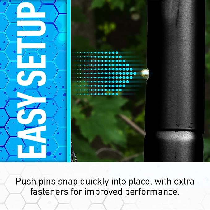 Franklin Sports Soccer Rebounder - Tournament Steel Rebounding Net - Perfect for Backyard Practice and Training - 12' x 6' & 6' x 4'-StrideForce Fitness