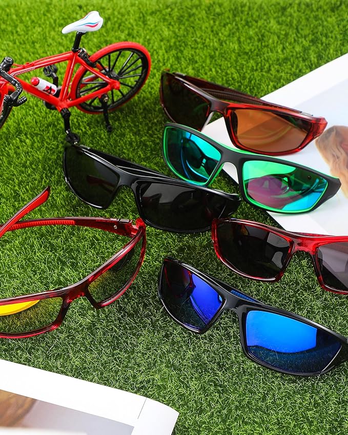 Frienda 6 Pack Polarized Sport Sunglasses for Men Multipack Fit over Glasses Pack Lot Set Men's Sport Fishing Eyeglasses-StrideForce Fitness