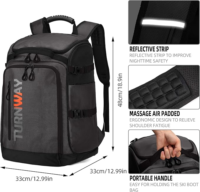 Ski/Snowboard Boot Bag/Skating Bag | Excellent for Store and Transport Gear, Jacket, Helmet, Goggles, Gloves & Accessories-StrideForce Fitness