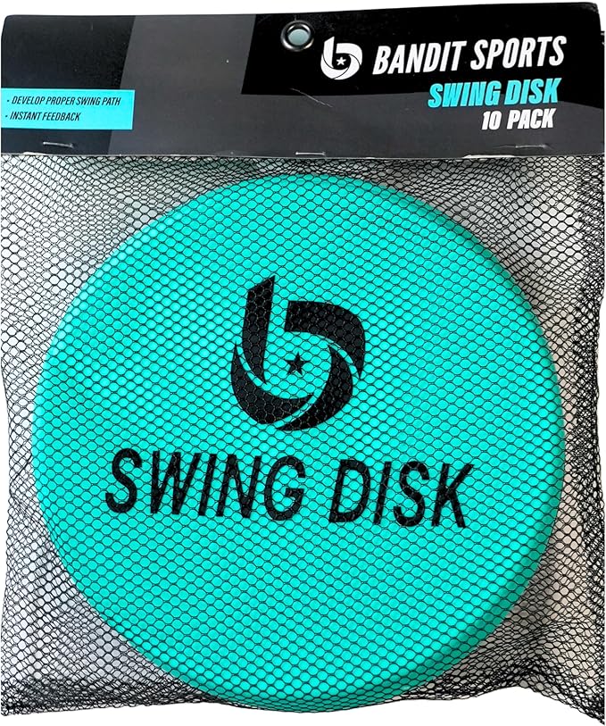 Swing Disk Baseball Swing Trainer, Baseball Hitting Trainer Disks for Improving Baseball Swing, Baseball Training Equipment to Analyze Swing and Improve Batting Mechanics-StrideForce Fitness