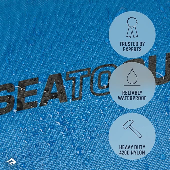 Sea to Summit Big River Dry Bag, Heavy-Duty Dry Storage, 20 Liter, Surf Blue-StrideForce Fitness