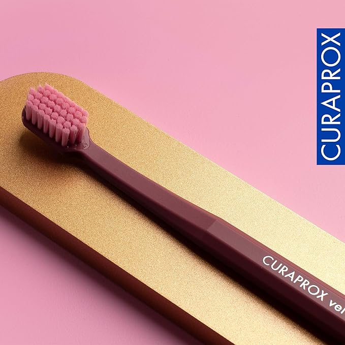 Curaprox CS 12460 Velvet Soft Toothbrush – Sensitive Gum Care | Ultra-Gentle Cleaning with 12,460 Filaments | Single Pack, Random Color