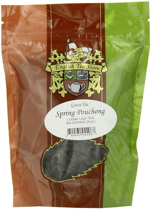 Spring Pouchong Tea Pouches - 2oz | Loose Leaf Taiwanese Oolong | Handcrafted in Pinglin, Taiwan | Fragrant and Mild Tea | Traditional Small Batch | Floral Aroma & Semi-Oxidized-StrideForce Fitness