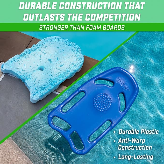 GoSports Swim Kickboard for Swimming Training - Choose Adult Size or Kids Size - X5 Pool Exercise Kickboard-StrideForce Fitness