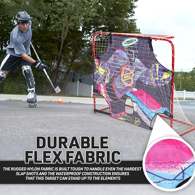 Franklin Sports NHL Street Hockey Goalie Shooting Target - Shooter Tutor Hockey Goal Practice Target - Street Hockey Net Goalie Target - Easy Attach Targe-StrideForce Fitness