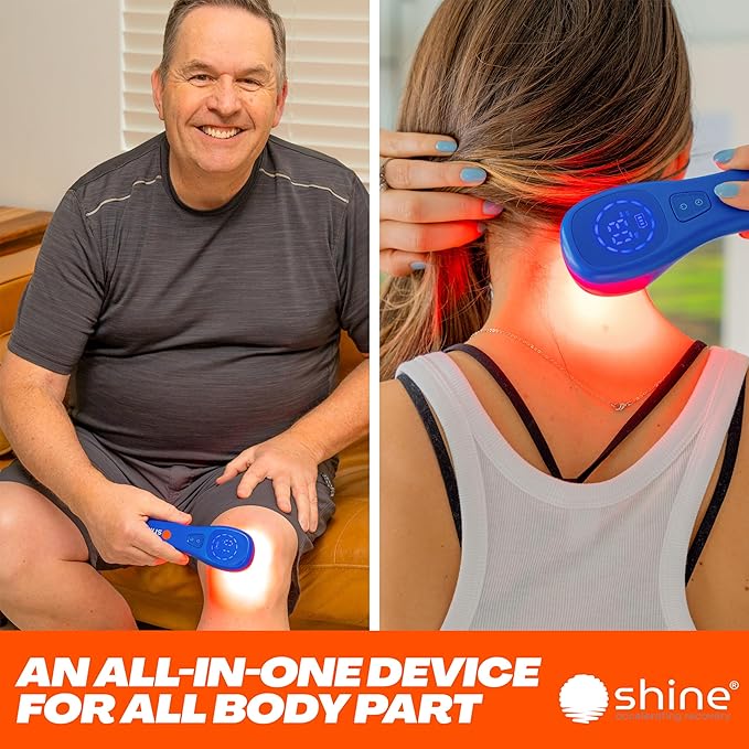 Red Light Therapy for Body - Clinical Grade Red Light Therapy Plus Infrared Light Therapy - LED Light Dual Wavelength 660/850nm. Joint and Muscle Infrared Red Light Therapy Device High Power by SHINE-StrideForce Fitness