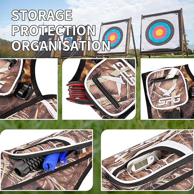 SPG Arrow Quiver Archery Hip Quiver, Durable Adjustable Waist Belt Three Arrows Tube for Arrow Storage Compound Bow Recurve Bow Accessories-StrideForce Fitness