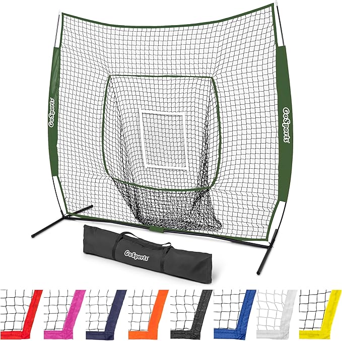 GoSportsGoSports Team Tone 7' x 7' Baseball & Softball Practice Hitting & Pitching Nets in Team Colors-StrideForce Fitness