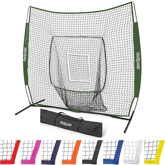 GoSportsGoSports Team Tone 7' x 7' Baseball & Softball Practice Hitting & Pitching Nets in Team Colors-StrideForce Fitness