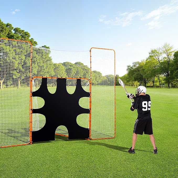 VEVOR Portable Lacrosse Goal - Complete Training Accessory Set with Extended Coverage for Youth and Adults-StrideForce Fitness