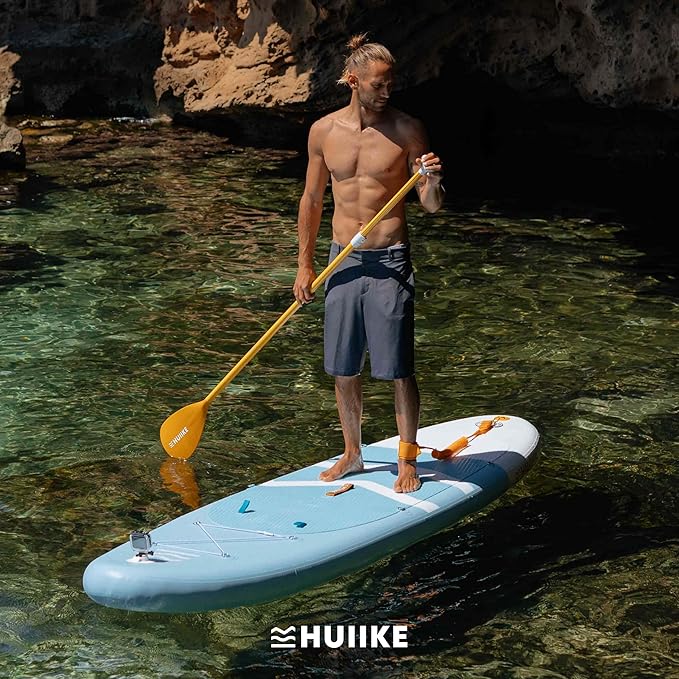 Inflatable Paddle Board for Adults with Accessories Included, Oar, Fins, Pump. Stand Up Paddleboard Great Stability and Resistance. 10’ x 33" x 5.9", Maximum Load 286 lb-StrideForce Fitness