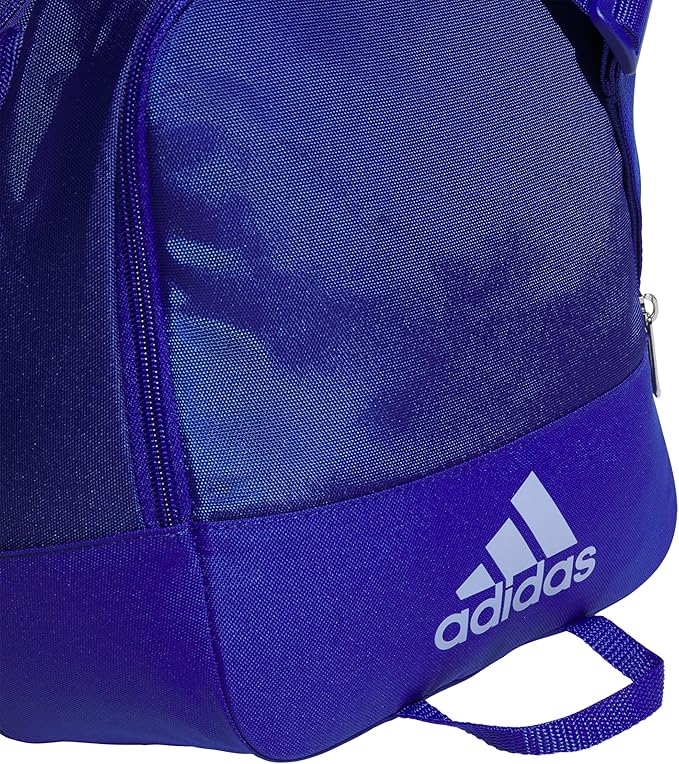 adidas Unisex Defender 4.0 Gym Duffel Bag for Men and Women, Semi Lucid Blue/Silver Metallic/Blue Spark, Small (38L)-StrideForce Fitness