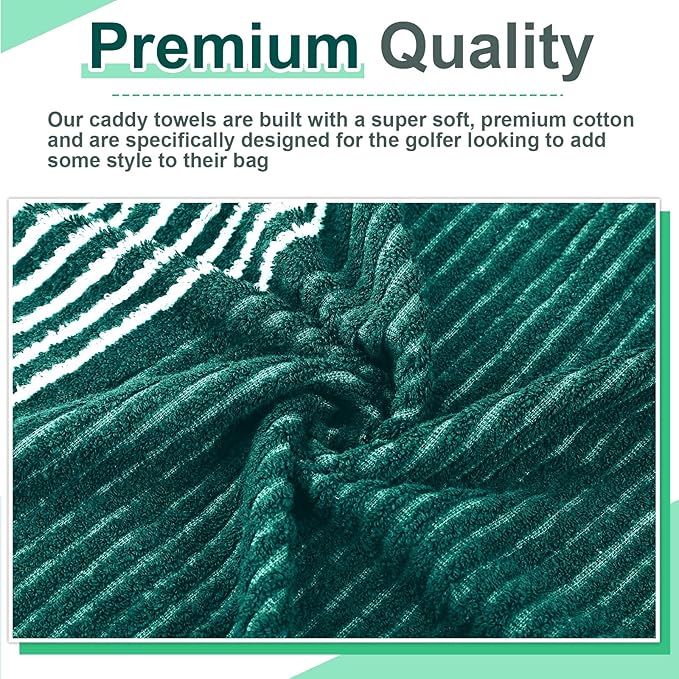 Mixweer Caddy Golf Towel 22" x 42" Large Caddy Towel Camping Sport Towels Cotton Soft Towels for Man Golf Lovers-StrideForce Fitness