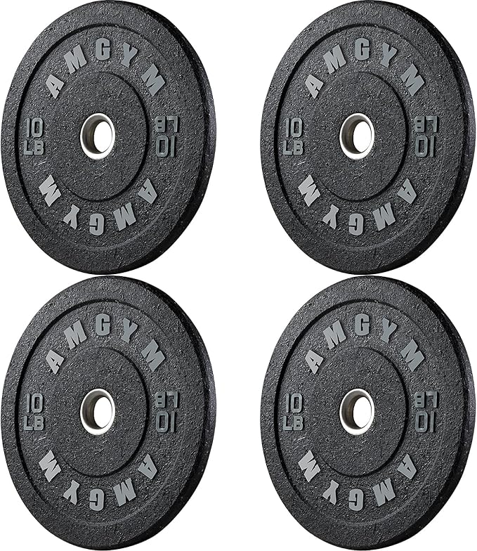 2 Inch Bumper Plates，10-500lbs，Barbell Rubber Olympic Weight Plates Set for Home Gym, Strength Training & Weight Lifting, Multiple Options Colors-StrideForce Fitness