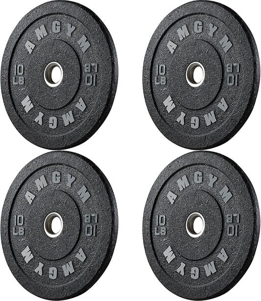 2 Inch Bumper Plates，10-500lbs，Barbell Rubber Olympic Weight Plates Set for Home Gym, Strength Training & Weight Lifting, Multiple Options Colors-StrideForce Fitness