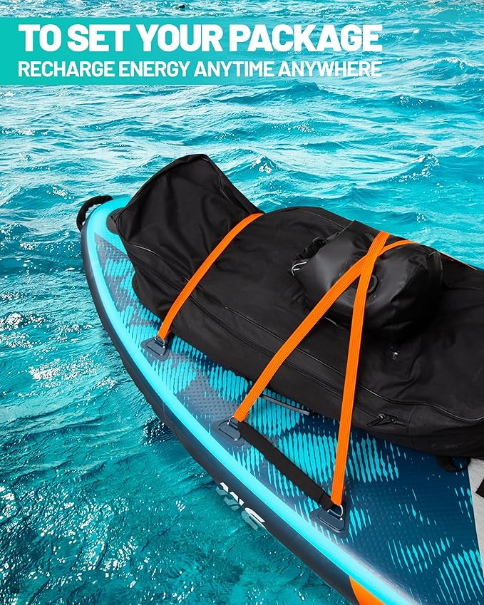 Bigfly 11'6×35" Super Wide Inflatable Stand Up Paddle Board, Ultra Stable Wide SUP for 2+1 People/Family/Big Size, 100L Backpack, All-Round Sup Board, US Big Fin-StrideForce Fitness