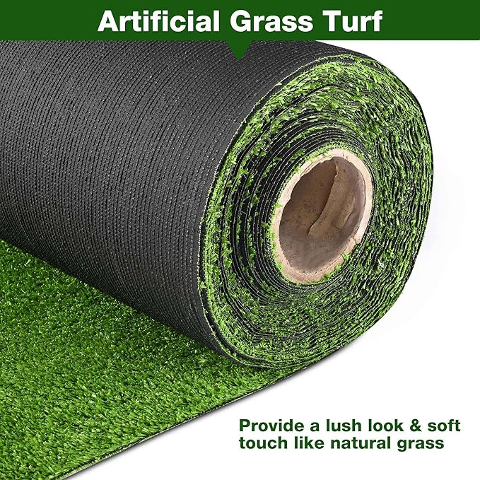 Yescom Sports Sled Strips Turf Gym Turf Flooring for Weight Sled Push Gym Equipment Outdoor Indoor Use 65'x5'(325 Sq.Ft) 0.4" H-StrideForce Fitness