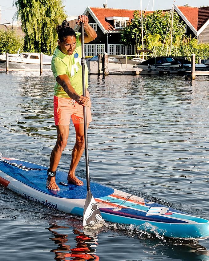 Mistral Stand Up Inflatable Paddle Board Racing & Touring Board 13'2"/ 14' Race Board, Backpack with Wheels, Durable ISUP for Youth & Adult, w/Premium SUP Accessories-StrideForce Fitness