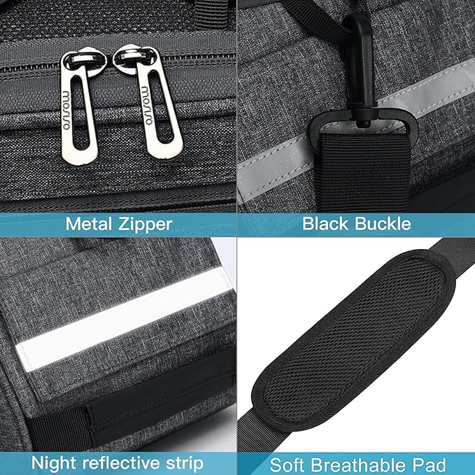 MOSISO Bike Rack Bag, Waterproof Bicycle Trunk Pannier Rear Seat Pouch Cycling Bike Carrier Backseat Storage Luggage Saddle Shoulder Bag-StrideForce Fitness